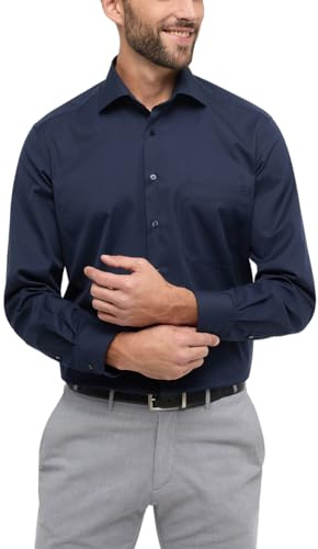 ETERNA Herren Cover Shirt Comfort Fit, Marineblau, 46