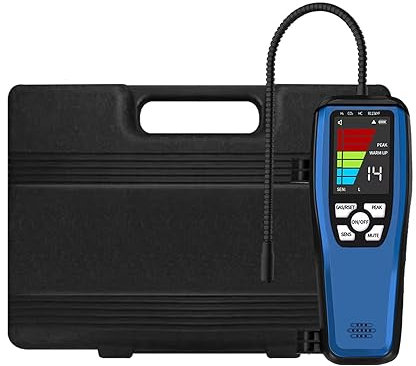Wale&Morn LD600 Gas Leak Detector,Natural Gas Leak Detector,Combustible Gas Detector with 16-Inch Gooseneck,3000mAh Rechargeable Battery