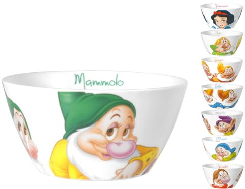Home Disney Nani Set 12 Ciotole Cereali, Porcellana, cc630