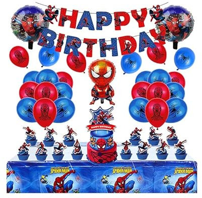 Geburtstag Deko Spiderman Geburtstag Party Set Spider Man Luftballons Spiderman Partygeschirr Party Geschirr Spider Man Kuchendeckel Spiderman Girlande Spider Man Party Deko Spiderman Folienballons