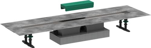 hansgrohe uBox universal Komplettset (Installationsset + Grundkörper) 900mm für flache Installation von hansgrohe Duschrinnen Fertigsets (RainDrain Rock und RainDrain Match), Bodenablauf Dusche