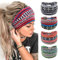Stirnband Damen Breite Elastische Weiche Boho Haarbänder Leopard Print Haarschmuck Yoga Sport Haarband Mehrfarbig Haarreifen Damen