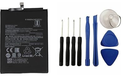Batteria COMPATIBILE per xiaomi redmi note 9 /10x 4g m2003j15sg 5020mah bn52, incluso kit montaggio batteria