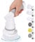 jutyum Brosse de Nettoyage Électrique Portatives, Brosse Electrique Nettoyage Salle Rechargeable, avec 6 Têtes de Brosse Remplaçables, pour Salle de Bain, Cuisine, Voiture Le, Nettoyage du Carrelage