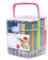 Aquarellstifte 36 Farben Set Malstifte mit Stempel Buntstifte Abwaschbar Marker Stifte Tragebar Farbstifte Aquarellmarker Kinder Graffiti Marker Malen Malbuch DIY Kindergarten Rosa