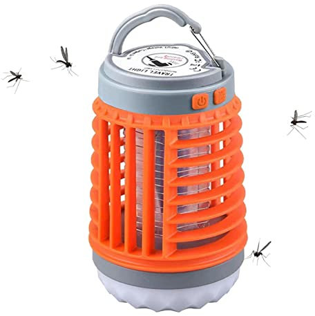 Eteslot Mückenlampe Camping | Mosquito Killer | Mückenfalle | Flashbeam Zap | Mückenabwehr Outdoor | Insektenvernichter Mit Akku Elektrisch Gelsenabwehr, Solarbetrieben, Wiederaufladbar