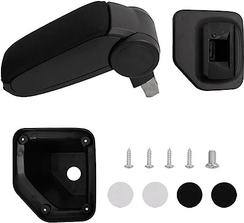 vidaXL Reposabrazos para Coche ABS Negro 15x32x(40-52) cm