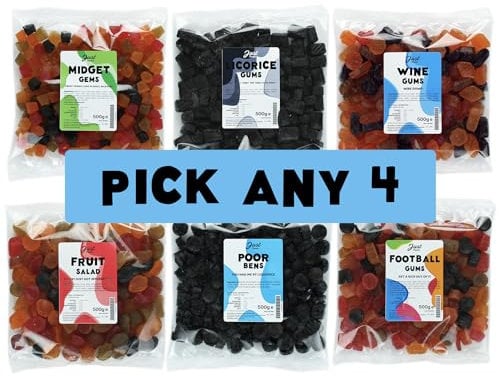 Lion Gums Mix & Match Selection - Pick Any 4 x 500g Bags