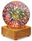 KINGCOO 3D Feuerwerk Nachttischlampe, LED Glas Kugel Tischlampe Schlafzimmer Atmosphäre Nachtlicht Ornamente Bürodekoration für Kinder Frauen Geburtstag Valentinstag Heimgeschenke (Sternpunkt)