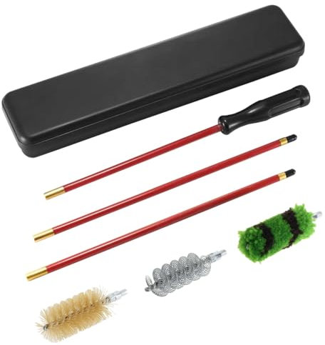 MOCNT 10 Pezzi Kit di Pulizia per Pistola Spazzole Kit di Pulizia Fucile Kit di Pulizia Armi Pulire Bronzo Manutenzione e la Pulizia delle Armi 10Ga / 12Ga
