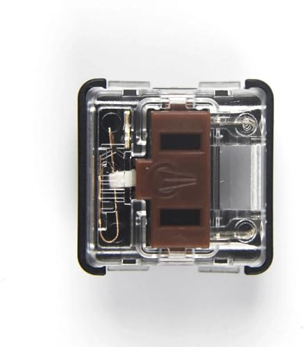 JJCFGRDM Low Profile Choc Switch 1350 Schokoladen-Tastaturschalter for mechanische Tastatur, Weiß, Braun, Rot (Color : Choc Brown 10 pcs)