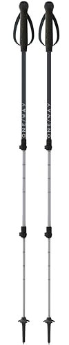 ONE WAY MT AL 2 Outdoor Durable Versatile Telescopic Adjustable Length 110-145 cm Aluminum Trekking Stöcke mit Hartmetallspitze & Austauschbarem Korb - Paar