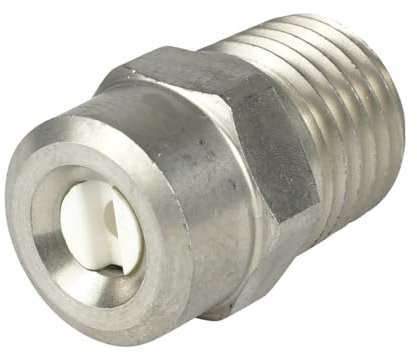 Hochdruckdüse | für Kränzle Alto Kärcher Wap Hochdruckreiniger | bis 350 bar | Keramikeinsatz | Düsengröße 150 Strahlwinkel 15° | 1/4 NPT AG