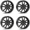 4x Borbet Felgen W 7x17 ET48 5x112 mistral anthracite glossy kompatibel mit VW Beetle Caddy Cross Touran e-Golf Eos Golf Jetta Passat Sharan