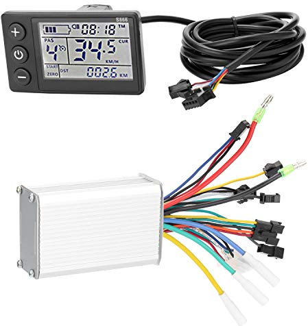 E-Bike-Controller Elektrische Fahrradregler 2 4V-48V / 36V-60V 350W Bürstenloser E-Bike-Controller mit Display-Fahrräder Motorroller-Controller Brushed Motor Controller(Type 3 24V-48V 350W)