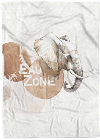 Paul Sinus Sherpa Flies Dicke Kuscheldecke Elefant Stoßzähne Wasserfarben