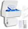 AZOMKER Toilettenpapierhalter, Klopapierhalter, Klopapierhalter Ohne Bohren, Toilettenpapierhalter Weiß, Toilettenpapierhalter Mit Feuchttücherbox