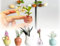 Mini Vase Magnets, Mini Ceramic Vase Magnets, Mini Ceramic Vase Refrigerator Magnets, 3D Ceramic Magnetic Vase Flower Fridge Magnet, Minature Vase Cute Magnets for Refrigerator, Flower not Include