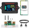 100A Batteriewächter 12V 24V 36V 48V Batteriemonitor 8-120V Battery guard Universal Lithium Batterie Spannung Amperemeter Reiner Kupferstrom + 2m USB Kabel (Farbbildschirm)