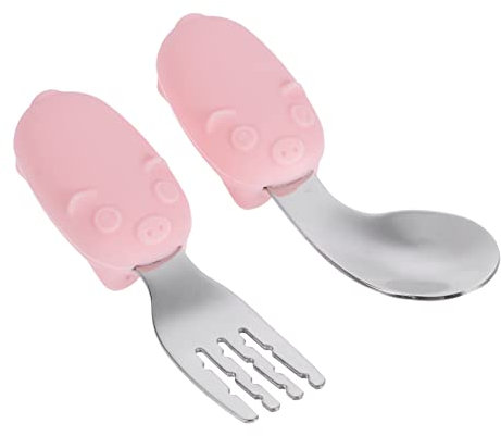 ANDRESLAD Set De Cubiertos Infantiles Cuchara Suavinex Precucharas Para Vajilla De Entrenamiento