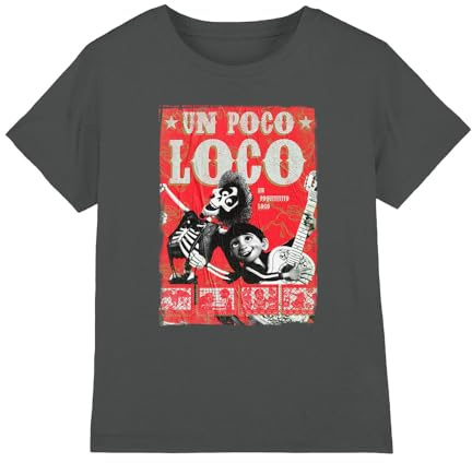 Coco Boy's Coco Hector and Miguel Un Poco Loco Poster Unisex Kids T Shirt T-Shirt