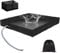 TECKZOON Base de Douche Pliable avec Tuyau de vidange, 105 x 105 x 13 cm, Base de Douche Portable pour l'extérieur, Le Camping, la Caravane, l'intérieur, la Baignoire pour Animaux de Compagnie