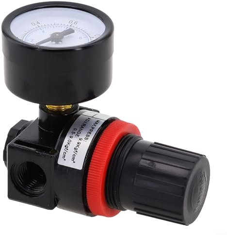 Un'aggiunta funzionale al regolatore del compressore d'aria da officina con manometro integrato