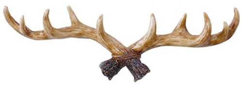 Bosiyrggrl Vintage Deer Antlers Wall Hooks Wall Mounted Clothes Hanger Coat Rack Key Holder for Decorative Wall Hook B 48 X 17.5 X 7cm