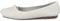 Clarks Women's Freckle Ice Ballet Flats, White Leather, 6 UK