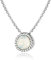 Tuscany Silver Damen Sterling Silber und Opel Oktober Birthstone Halskette 46 cm / 18 zoll