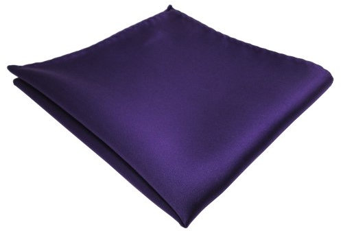 TigerTie Designer Einstecktuch in lila dunkellila violett einfarbig uni