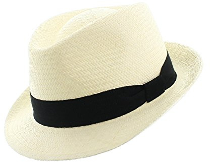 votrechapeau - Panama - Paille Cuenca - Chapeau Trilby - Petit Bord -Tour de tête 54