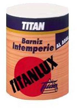 Titan 04H000112 - Barniz al agua INCOLORO SATINADO resistente a la intemperie Titanlux