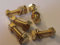 M6X25 BRASS HEX HEAD BOLTS NUTS & WASHERS (PACK 0F 5) BRASS SET SCREWS X5