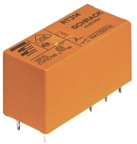 WITTKOWARE PCB Leistungsrelais, Spulenspannung 12V/DC, 1 Wechsler-Schaltkontakt (16A/250V~), Löten/Stecken