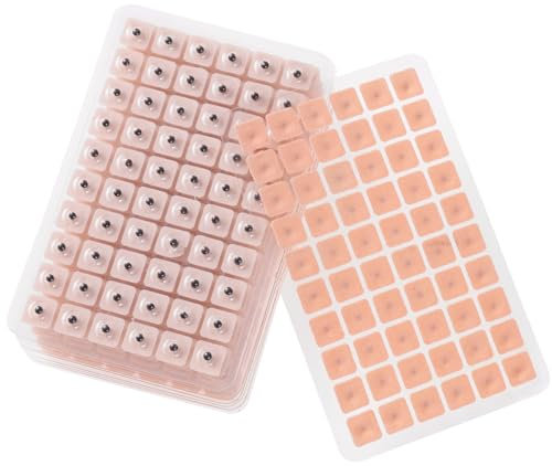 SUPVOX 600 unids Acupuncture semillas de oreja masaje de relajación sonda acupresión oído vaccaria bean auricular paster presión oídos pegatinas 10 hojas