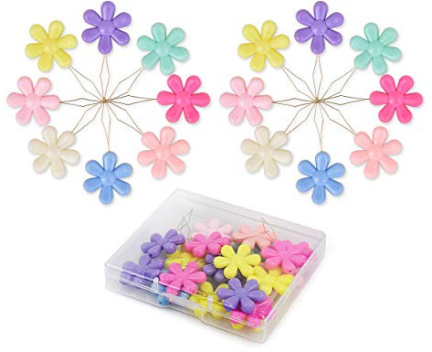 SCSpecial Nadeleinfädler Hand Nähen Kit 20 Stück Nähen Nadel Einfädler für Kreuzstich-Stickerei (Blume)