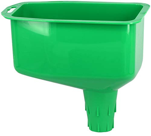 SPARES2GO Oil Fuel Funnel with Rigid Tapered Spout for Petrol Lawnmower/Brushcutter/Strimmer/Trimmer (1L)