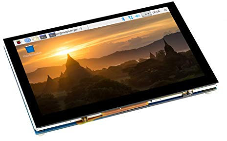 Coolwell Waveshae 5inch Capacitive Touch Display For Raspberry Pi Series and CM3/3+, 800×480, DSI Interface Up to 5-Points Touch