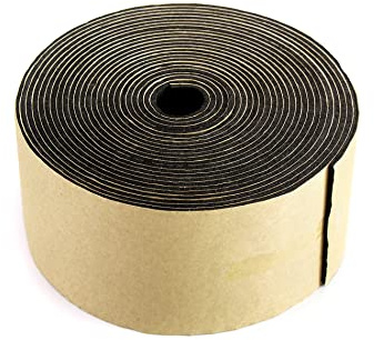 QWORK Aislamiento de envoltura de tubería, 3 x 1/8 x 25' impermeable espuma aislante cinta adhesiva para tubos calientes o fríos