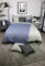 jilda-tex Biber Bettwäsche Made IN Germany Melange 135x200 cm + 80x80 cm 100% Baumwolle Feinbiberbettwäsche Edel-Flanell Verschiedene Größen/Farben (Jeansblau/Streifen Hellgrau, 135 x 200 cm)