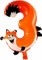 Folienballons * Wilde Tiere * in Zahl 0 bis 9 als Deko für Geburtstag und Party | 44-55cm groß | Kinder Zahlen Kindergeburtstag Partydeko Folienballon Hund Affe Tiger Safari, Edition: 3. Geburtstag