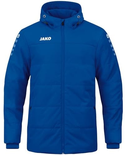 JAKO Herren Coachjacke Team mit Kapuze, Royal, 3XL