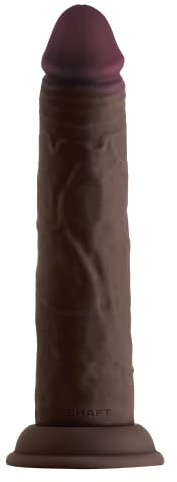 Shaft Model J 21,59 cm Liquid Silicone Dong Mahogany Black