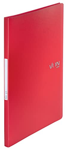 VON Leitz 46690025 Lot de 5 porte-documents A4 avec 30 compartiments en polypropylène pour 60 feuilles Rouge
