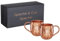 Specter Kupferbecher Moscow Mule 2er Set 500ml, 100% reines Kupfer, Cocktailbecher
