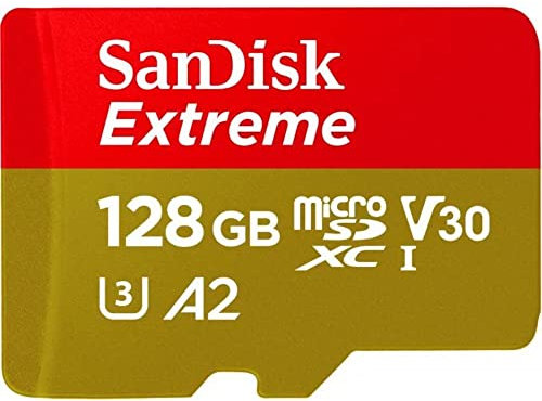 SanDisk 128 GB MicroSDXC Extreme 190MB/90MB Card Only - Extended Capacity SD (MicroSDHC)