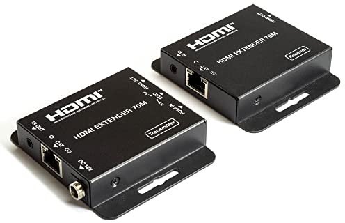 FeinTech VME00110 HDMI over LAN Extender Ethernet-Kabel Verlängerung Splitter Transmitter & Receiver Ultra-HD 4K 70m