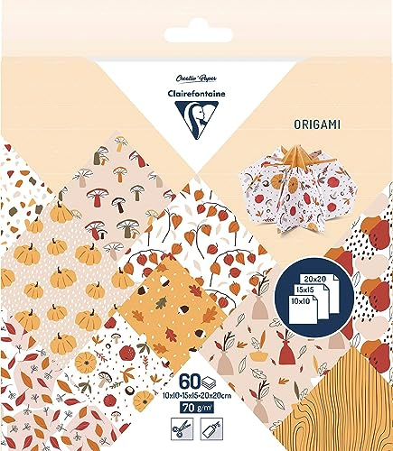 Faltpapier-Sortiment Herbst, 60 Blatt