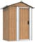 vidaXL Abri de Jardin Marron 126x97,5x177 cm Acier galvanisé, Rangement de Jardin pour Les Outils, Rangement pour Outils d'extérieur, abris à Outils